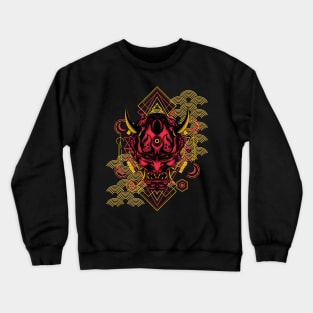 oni mask Crewneck Sweatshirt